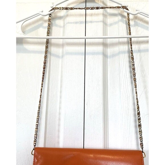 Bellini Handbag 9"Wx7"H Fold over Snap w/Goldtone Chain Handle 16.5"L - Picture 4 of 12